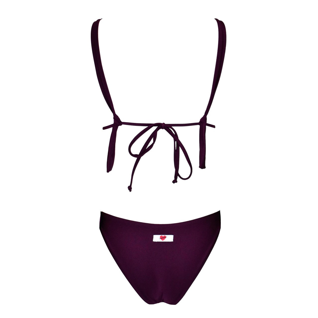 Triangolo Angelina Satin Rouge Noir
