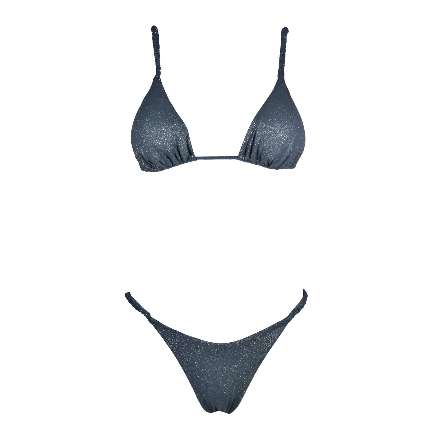 Triangolo Cristal Scrunchies Titanio
