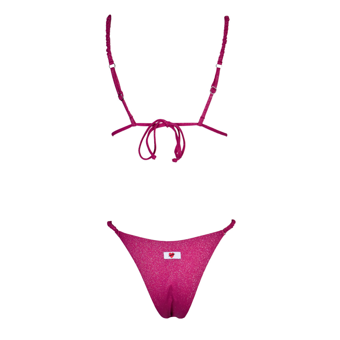 Triangolo Cristal Scrunchies Magenta