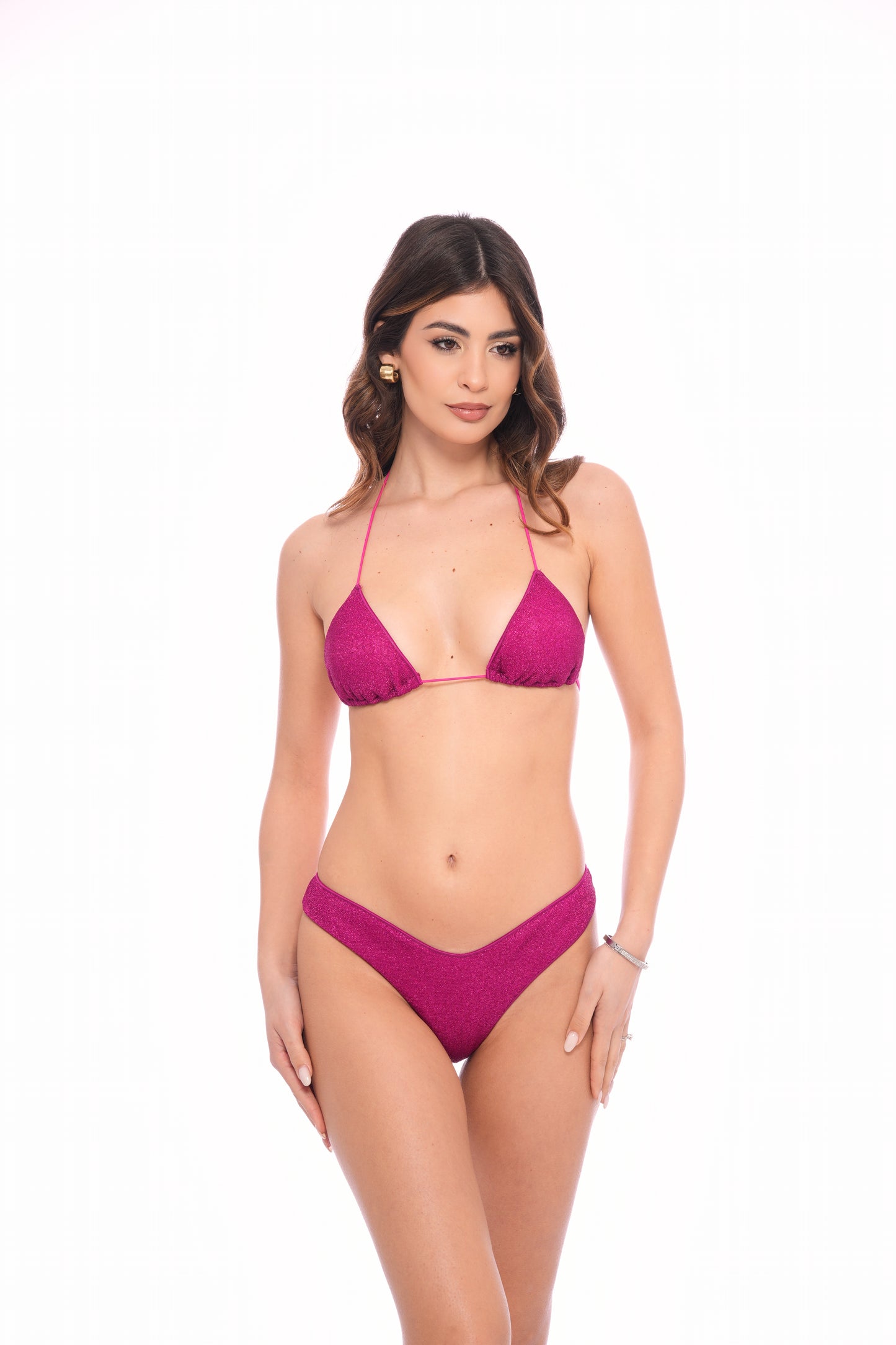 Triangolo Miami Glitter Magenta