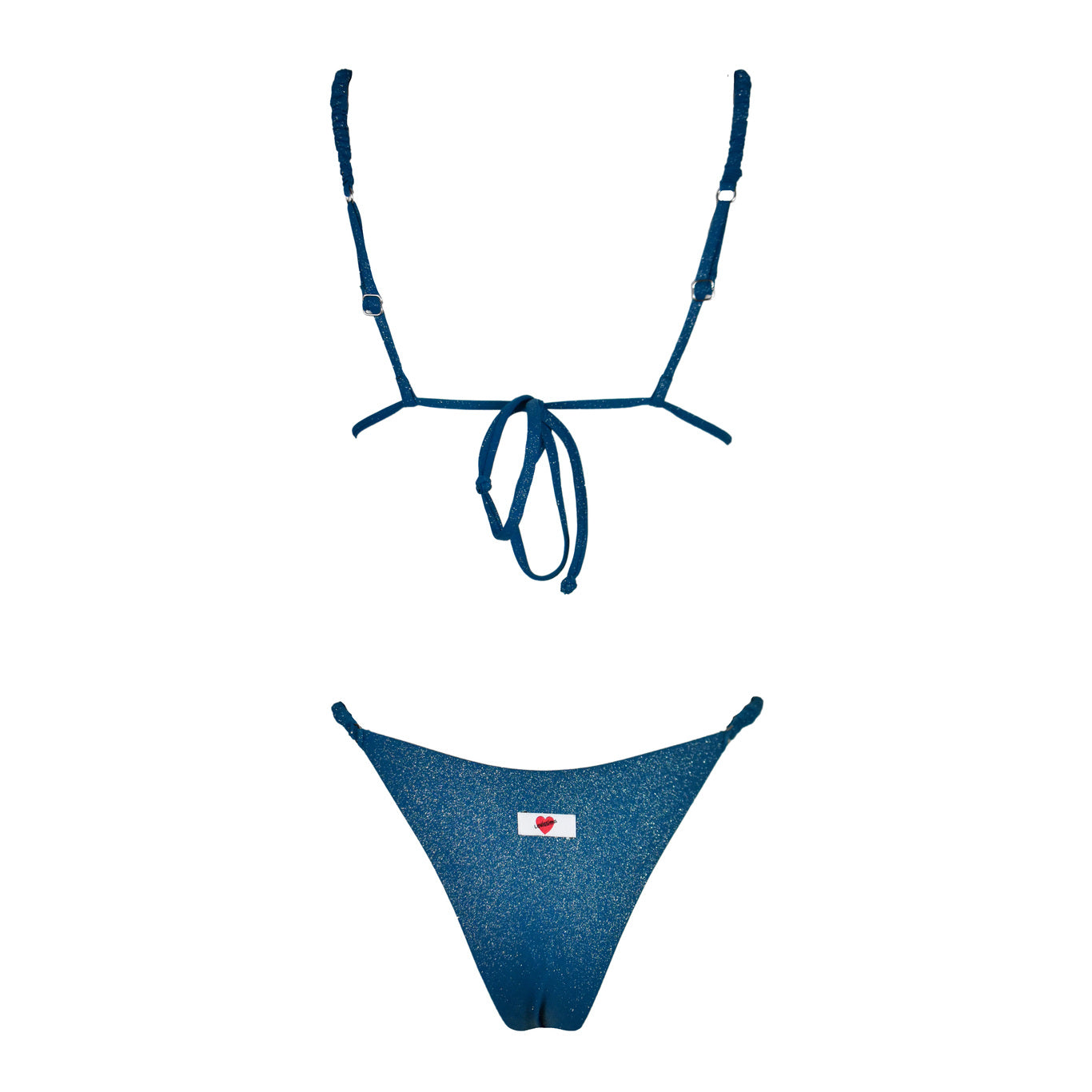 Triangolo Cristal Scrunchies Petrolio