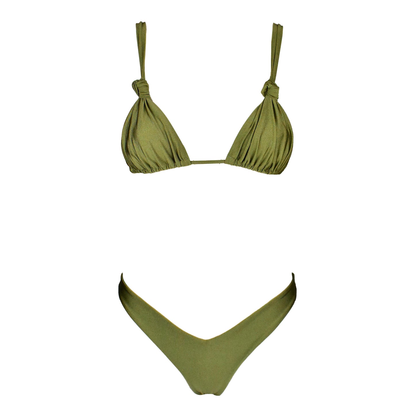 Triangolo Angelina Satin Wasabi