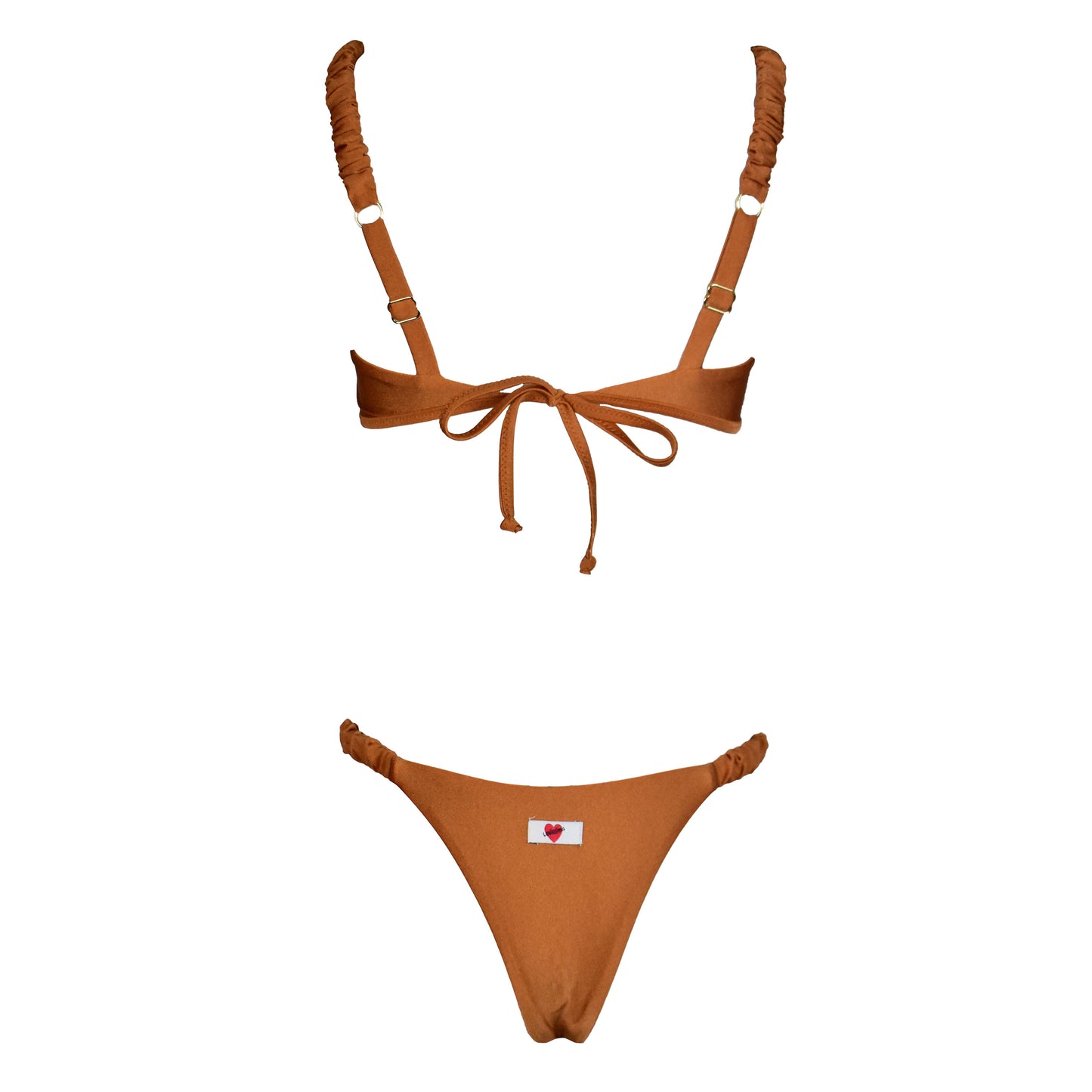 Corpetto Satin Scrunchies Cannella