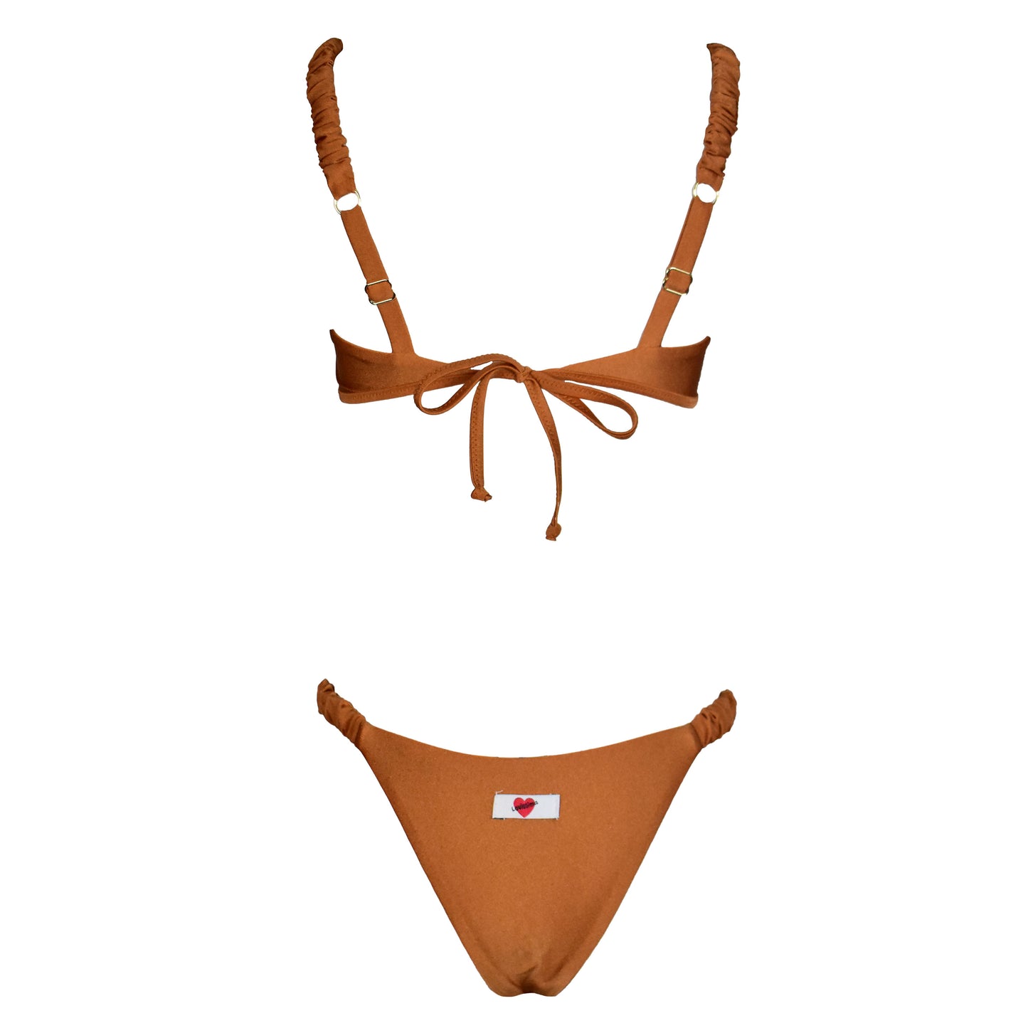 Corpetto Satin Scrunchies Cannella