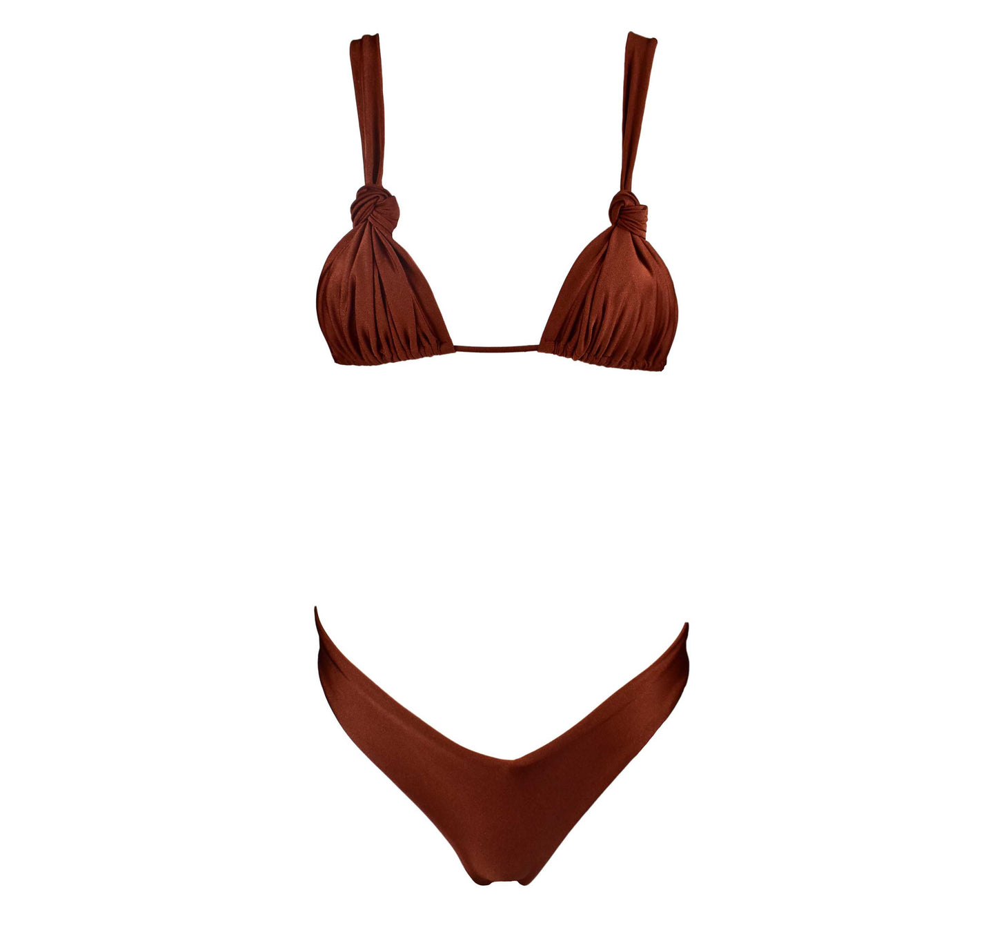 Triangolo Angelina Satin Caramello