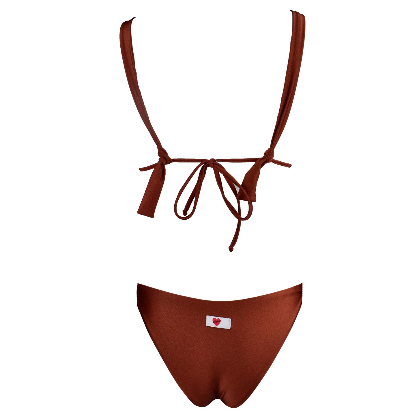 Triangolo Angelina Satin Caramello