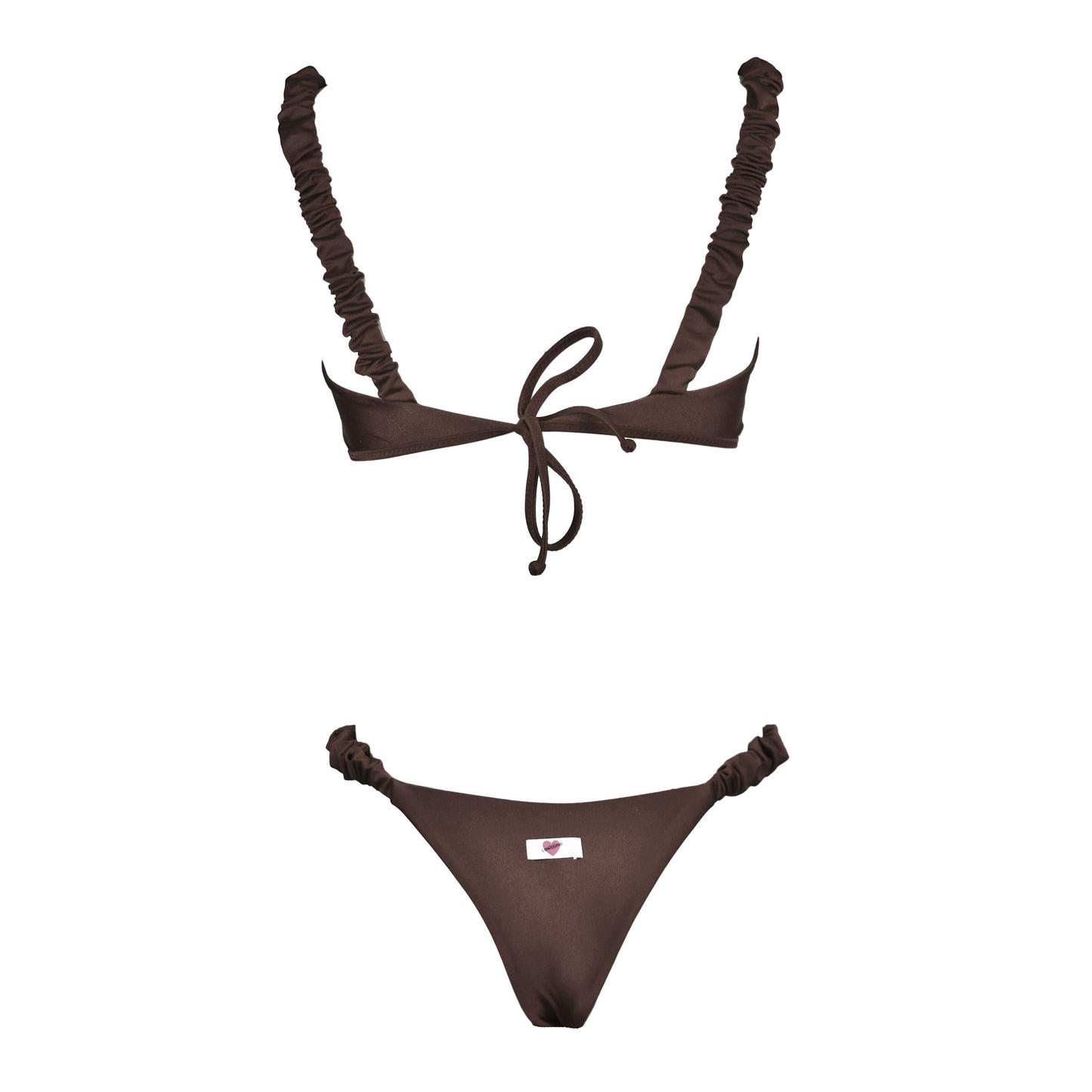 Corpetto Satin Scrunchies Dark Chocolate