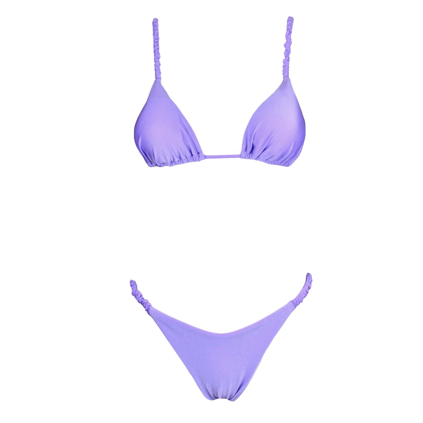 Triangolo Satin Scrunchies Lavanda