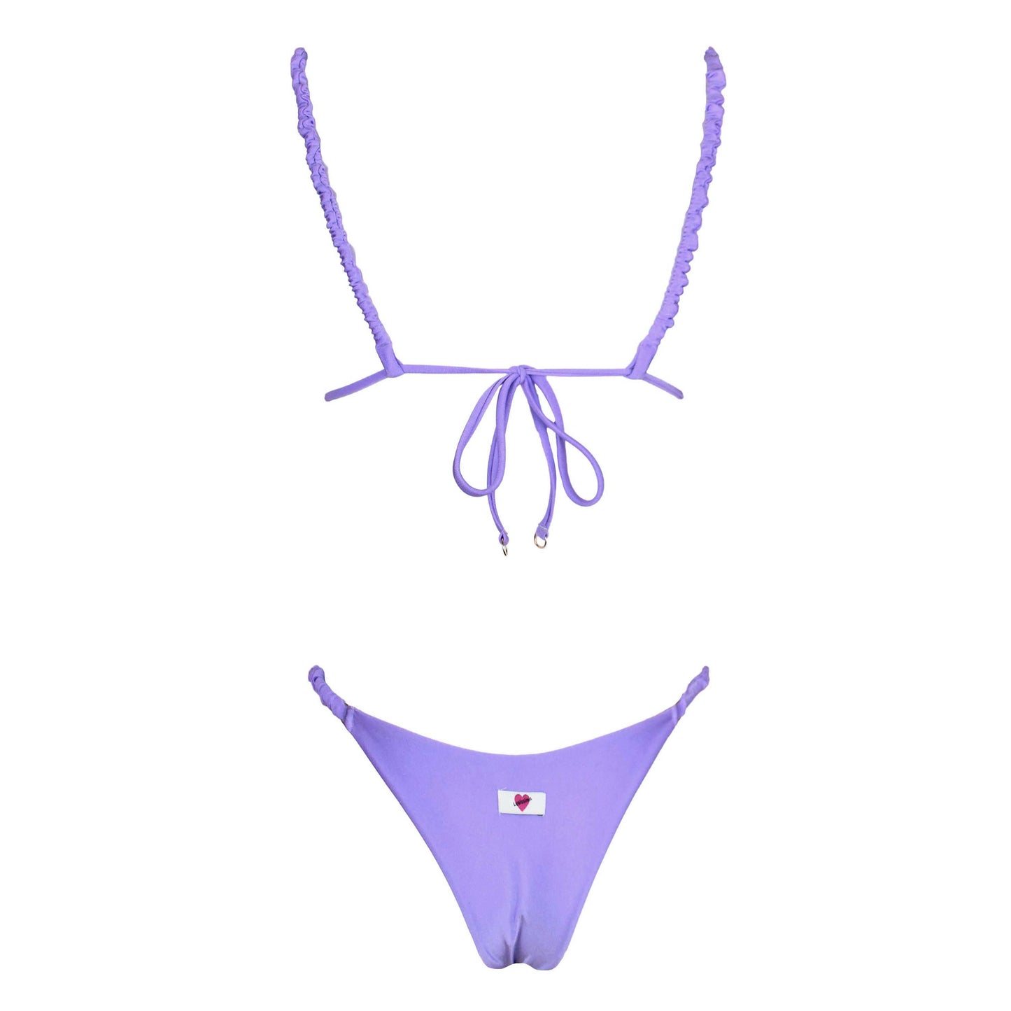 Triangolo Satin Scrunchies Lavanda