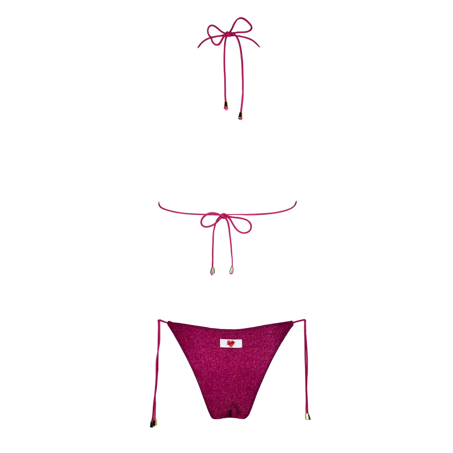 Triangolo Miami Glitter Magenta