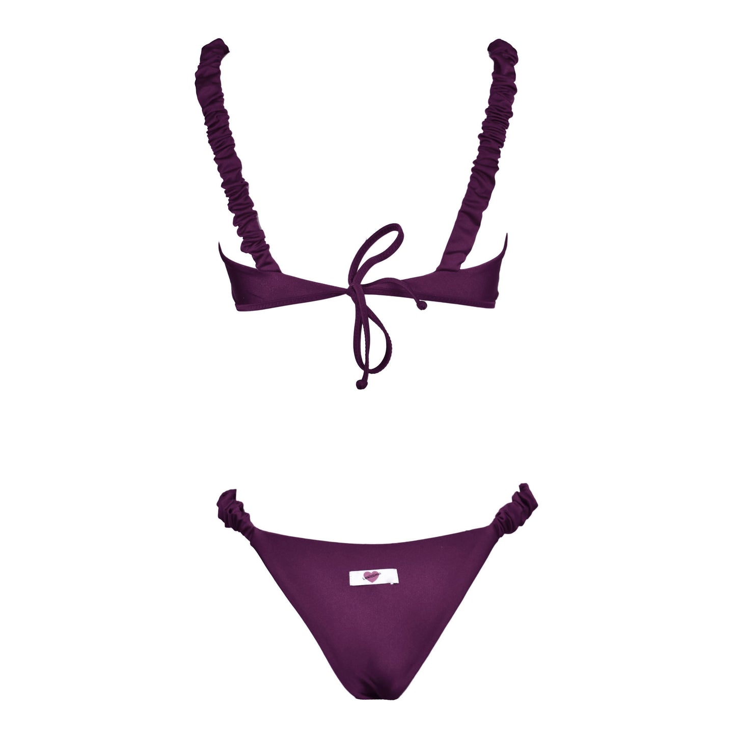 Corpetto Satin Scrunchies Rouge Noir