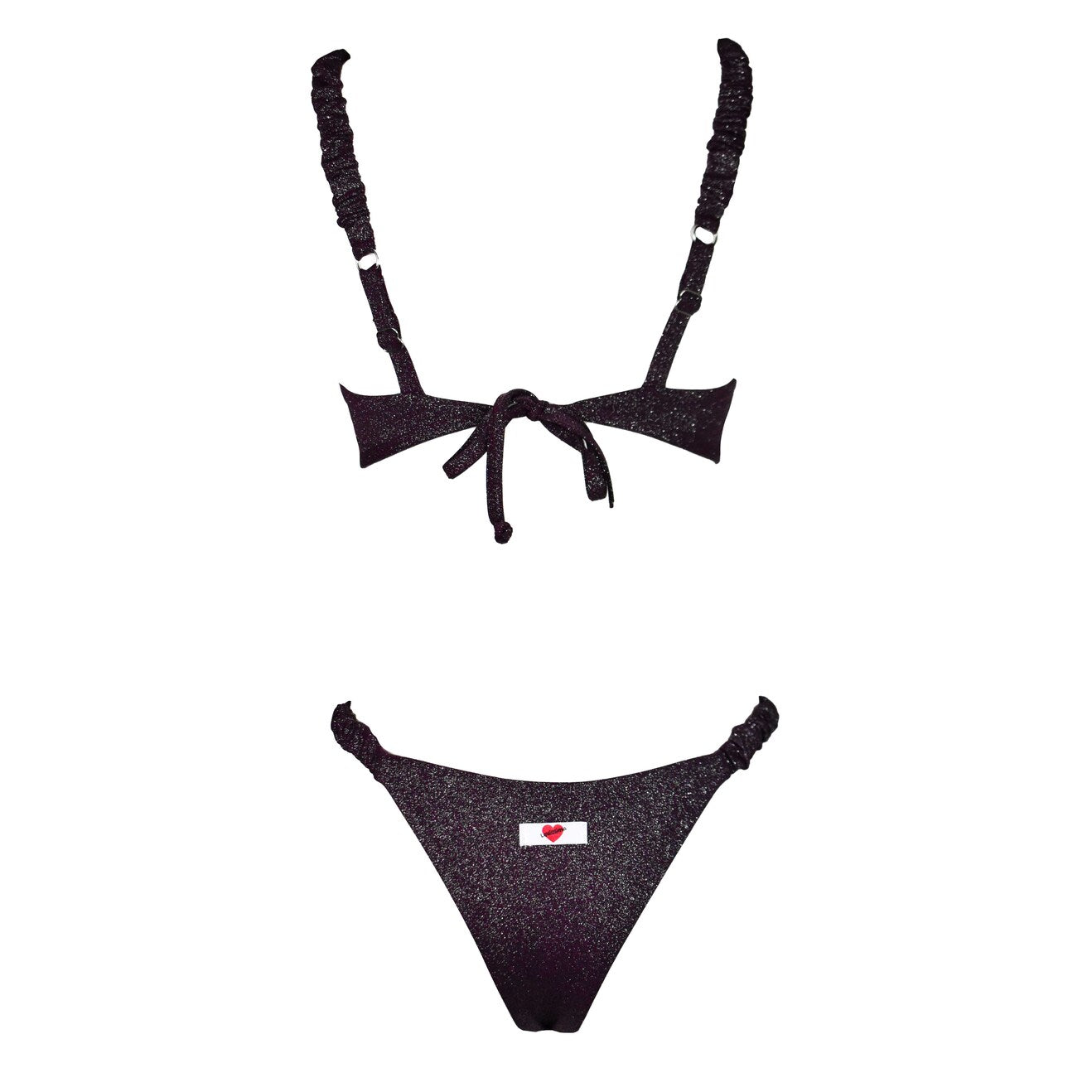 Corpetto Cristal Scrunchies Rouge Noir