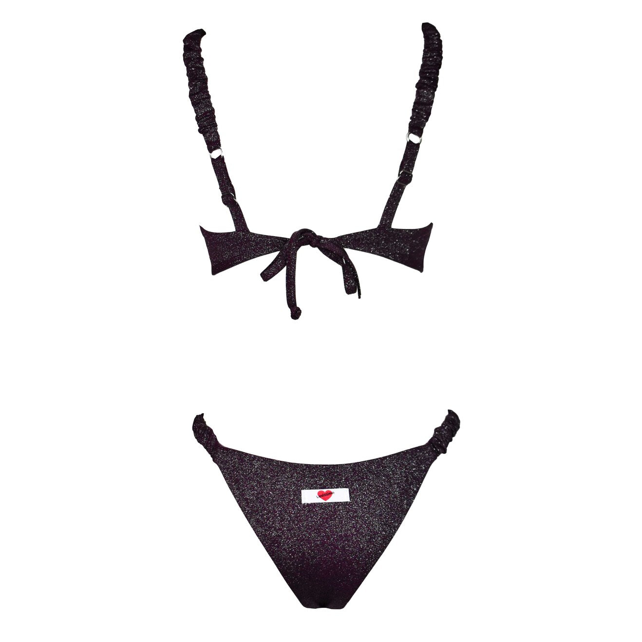 Corpetto Cristal Scrunchies Rouge Noir