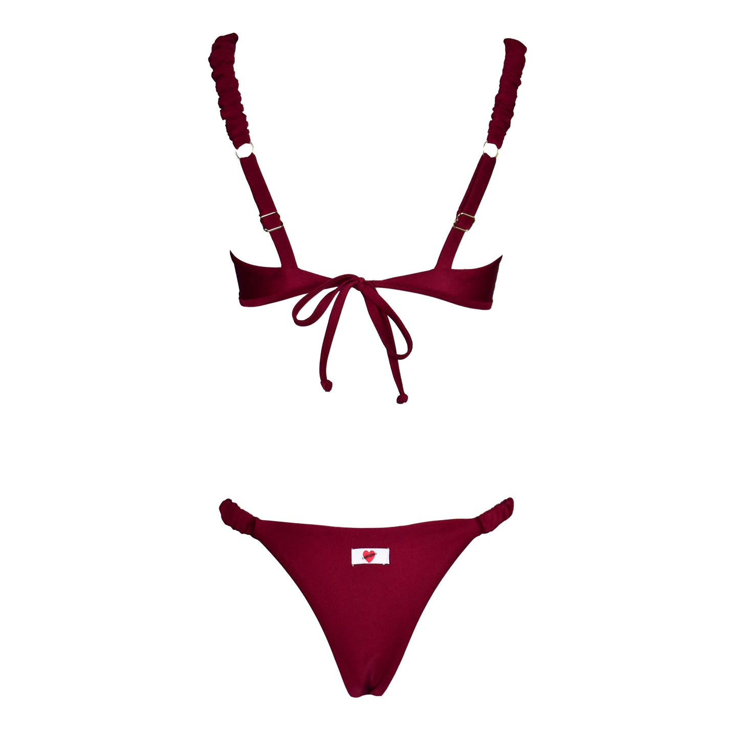 Corpetto Satin Scrunchies Sangria