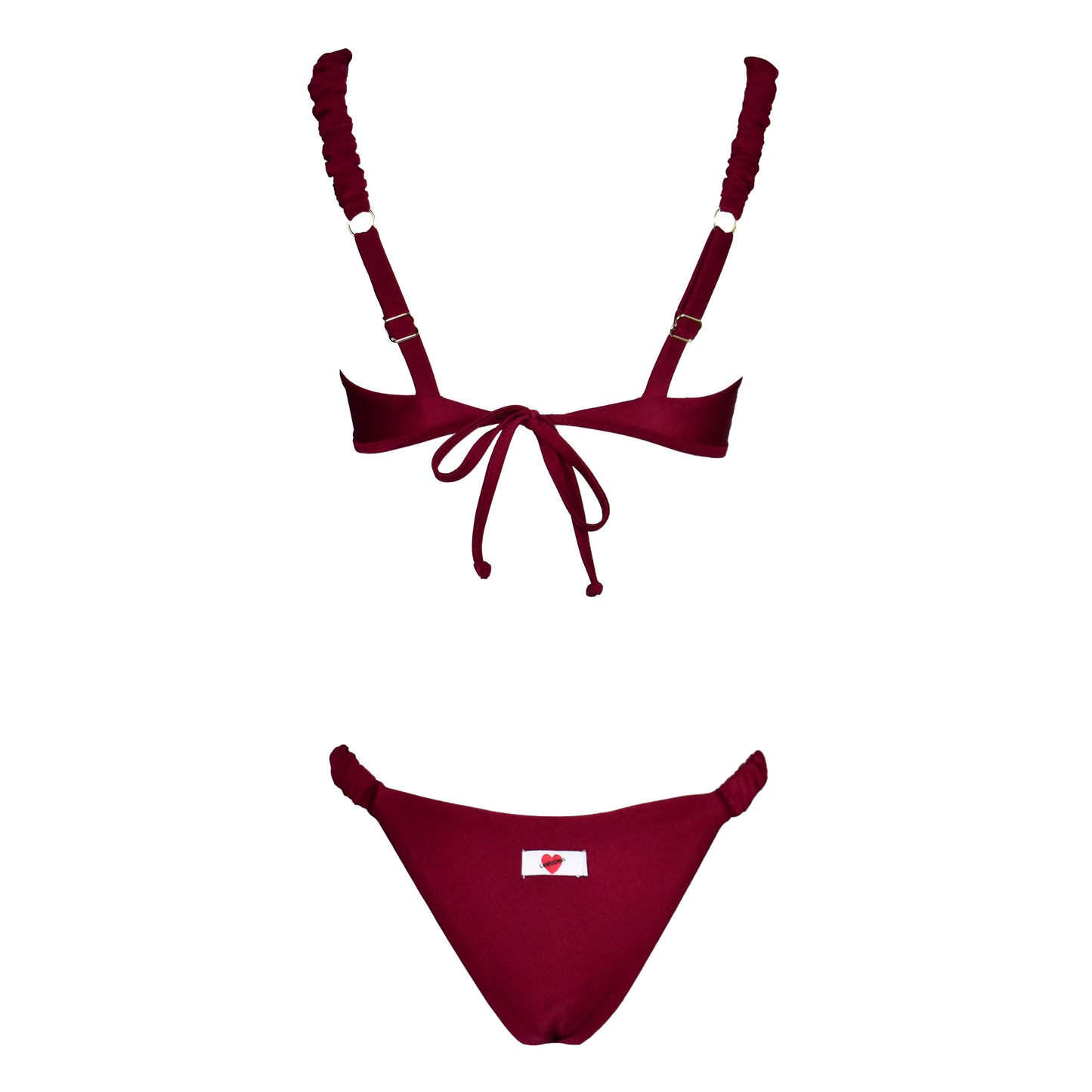 Corpetto Satin Scrunchies Sangria