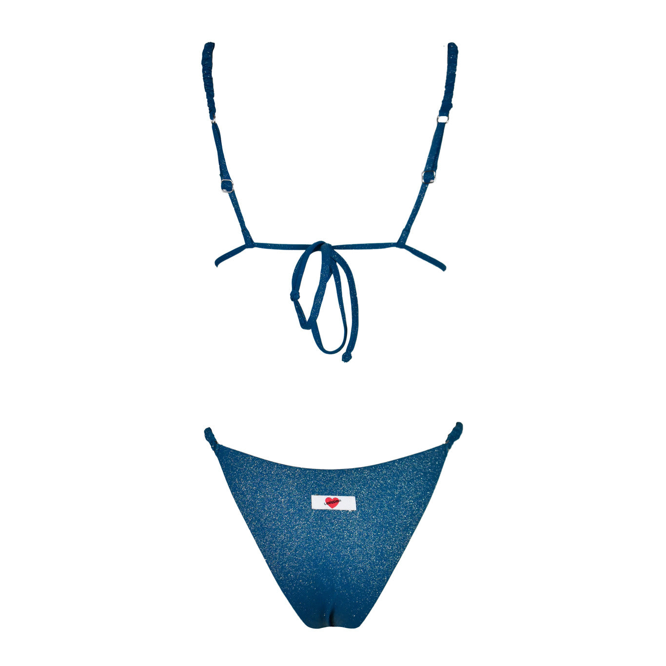 Triangolo Cristal Scrunchies Petrolio