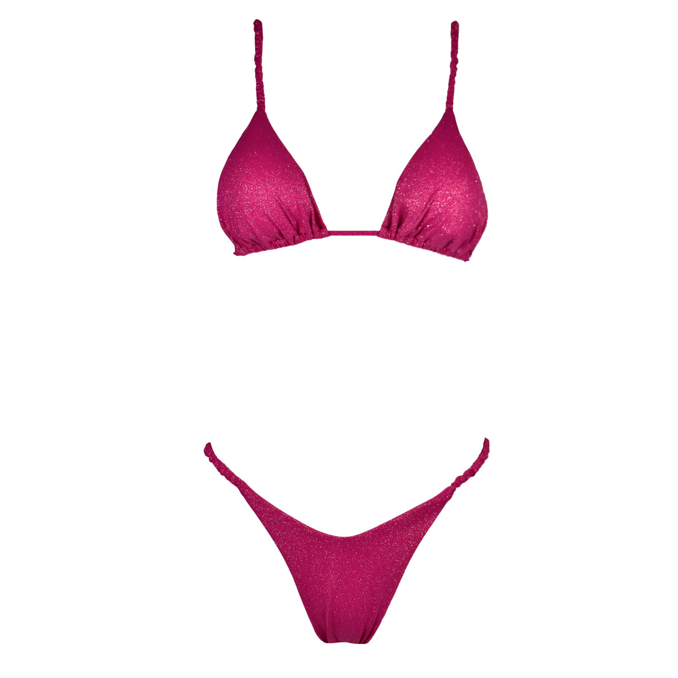 Triangolo Cristal Scrunchies Magenta