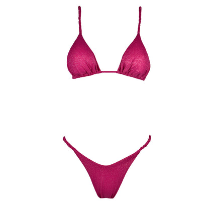 Triangolo Cristal Scrunchies Magenta