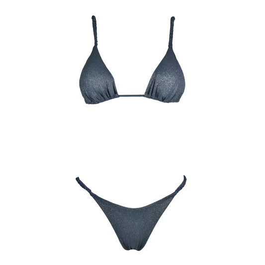 Triangolo Cristal Scrunchies Titanio