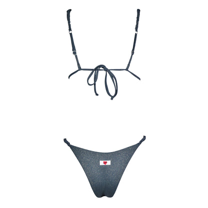 Triangolo Cristal Scrunchies Titanio