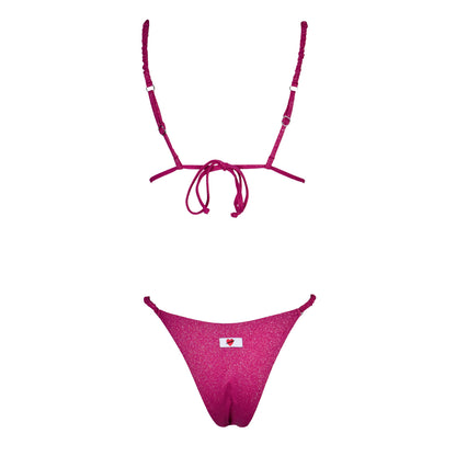 Triangolo Cristal Scrunchies Magenta