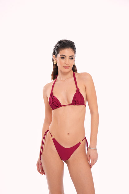 Triangolo Angelina Satin Sangria