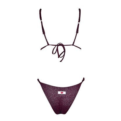 Triangolo Cristal Scrunchies Sangria