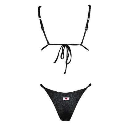 Triangolo Cristal Scrunchies Black