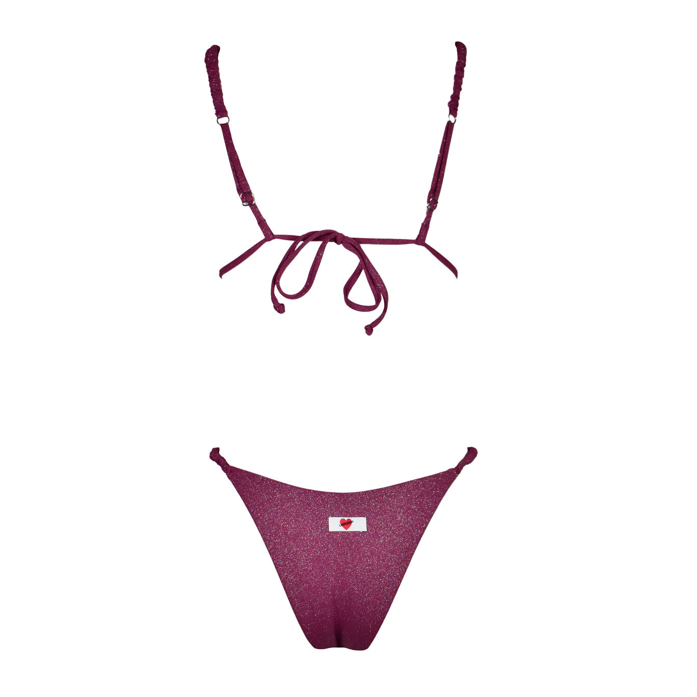 Triangolo Cristal Scrunchies Lampone