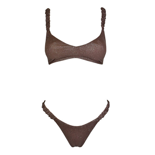 Corpetto Cristal Scrunchies Moka