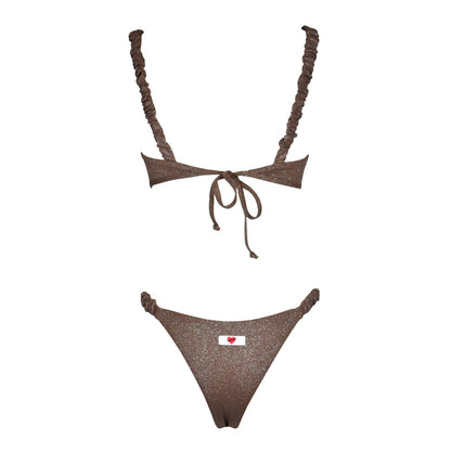 Corpetto Cristal Scrunchies Moka