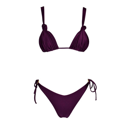 Triangolo Angelina Satin Rouge Noir