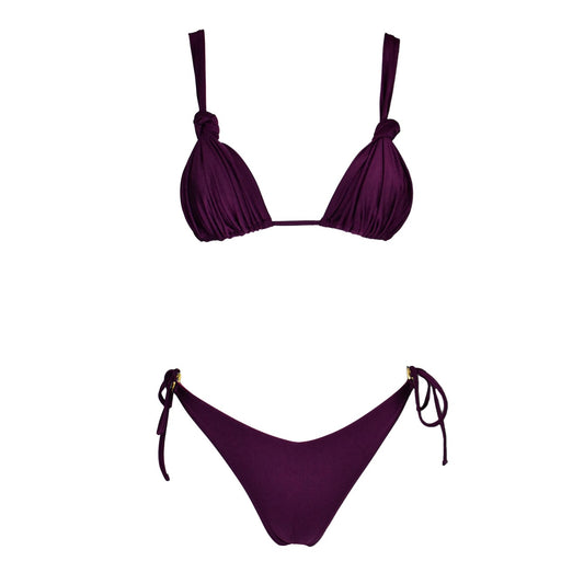 Triangolo Angelina Satin Rouge Noir