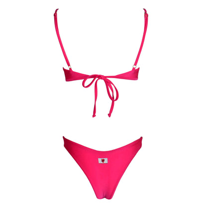 Corpetto Seta Corinne Hot Pink