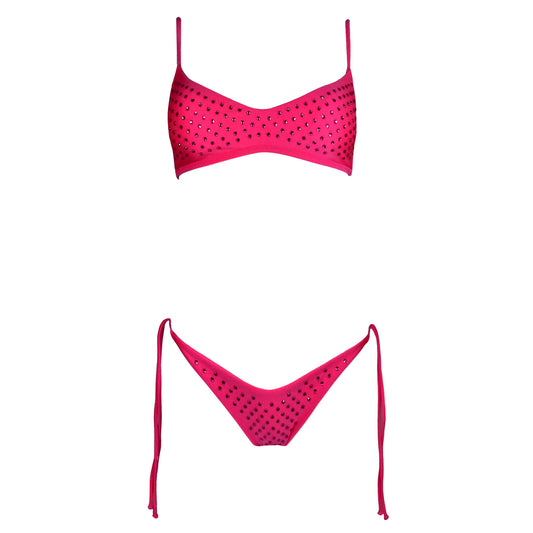Corpetto Seta Corinne Hot Pink