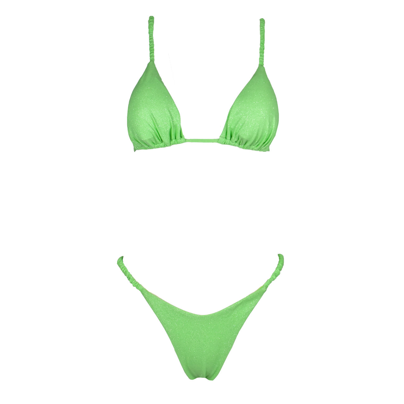 Triangolo Cristal Scrunchies Lime
