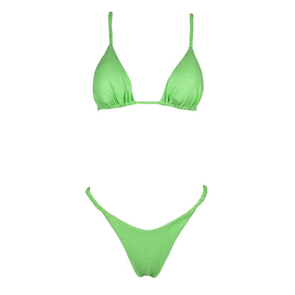 Triangolo Cristal Scrunchies Lime