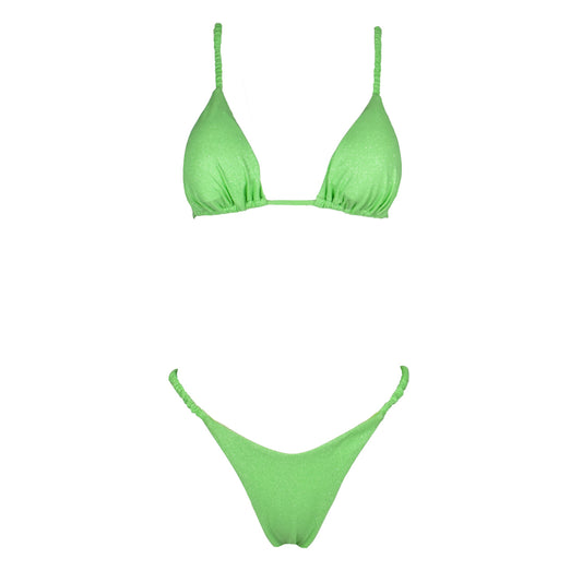 Triangolo Cristal Scrunchies Lime