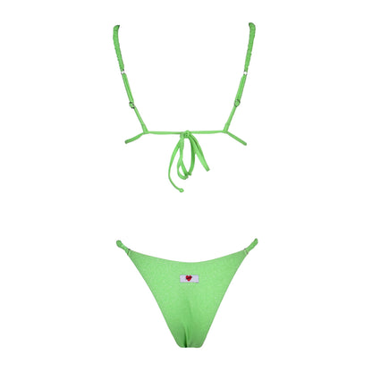 Triangolo Cristal Scrunchies Lime