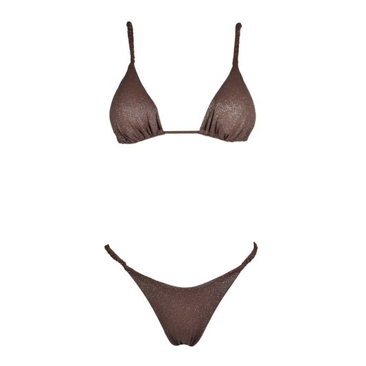 Triangolo Cristal Scrunchies Moka