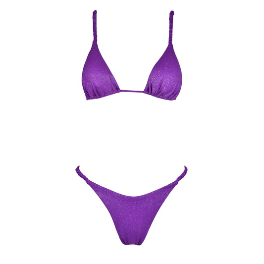Triangolo Cristal Scrunchies Ametista