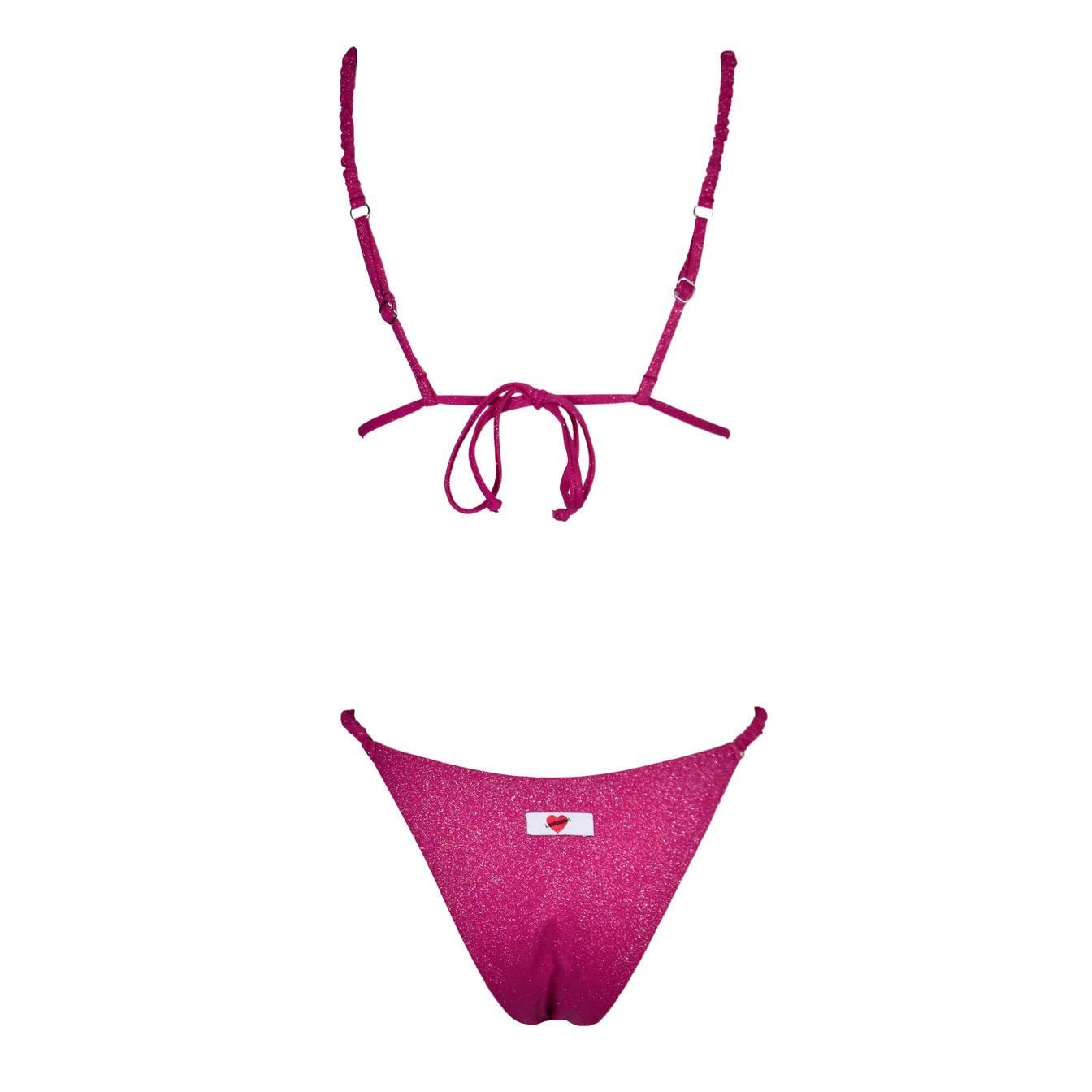 Triangolo Cristal Scrunchies Magenta