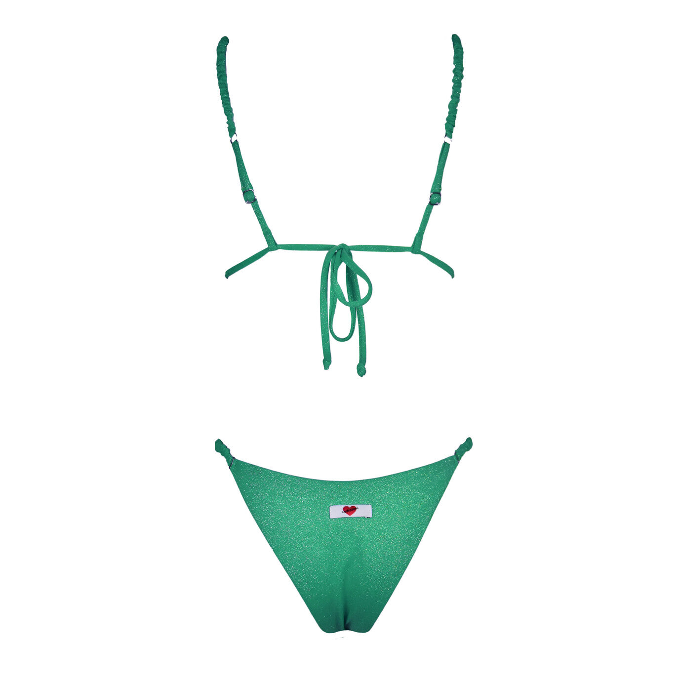 Triangolo Cristal Scrunchies Smeraldo