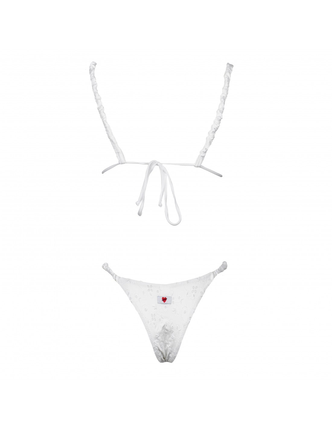 Triangolo Santorini Scrunchies White
