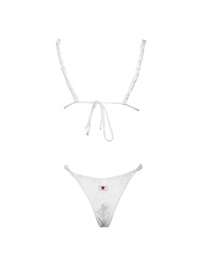 Triangolo Santorini Scrunchies White