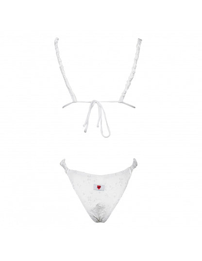Triangolo Santorini Scrunchies White