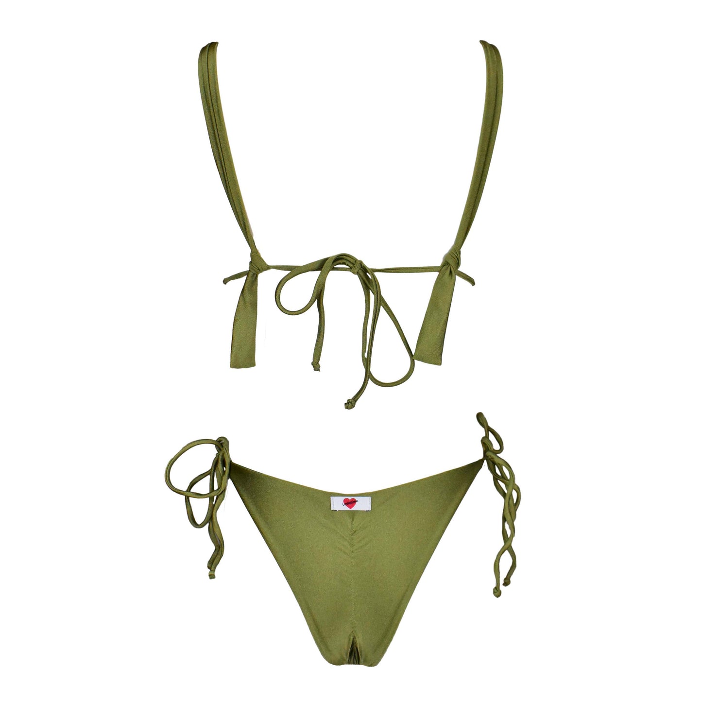 Triangolo Angelina Satin Wasabi