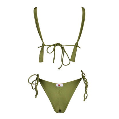 Triangolo Angelina Satin Wasabi