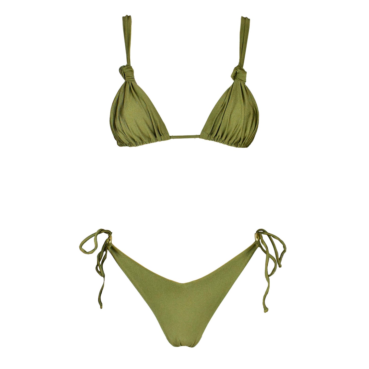 Triangolo Angelina Satin Wasabi