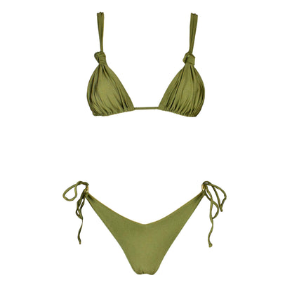 Triangolo Angelina Satin Wasabi